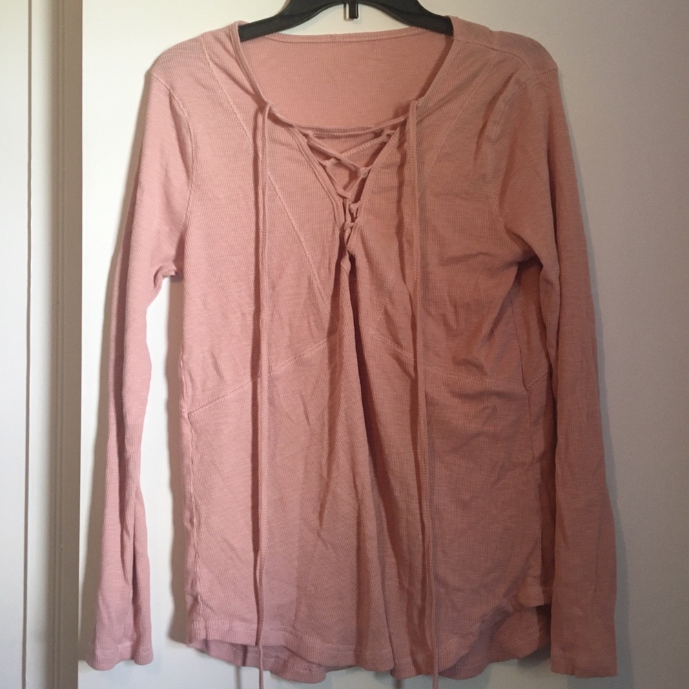 Tie front top 💕